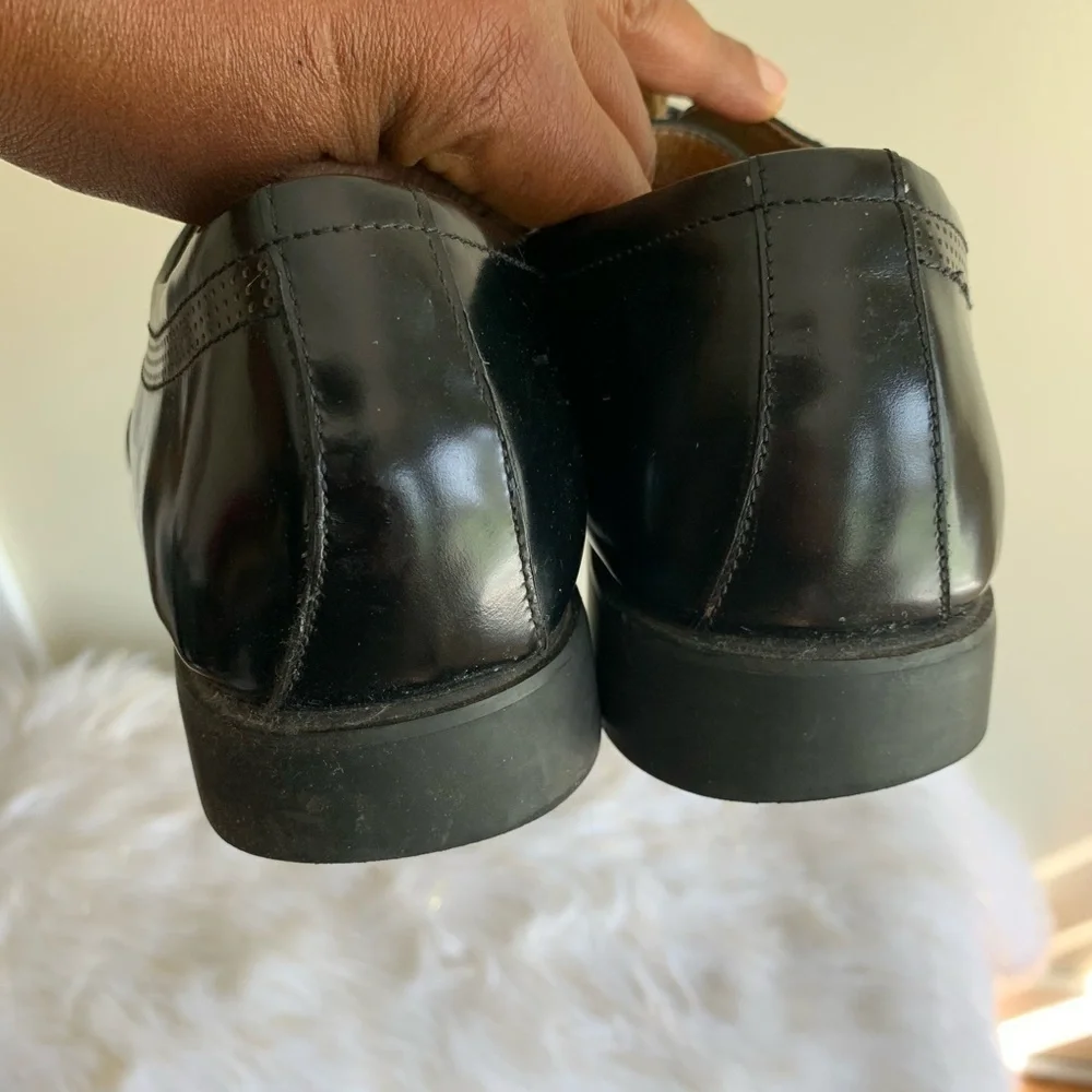 Montagut black leather shoes size 9.5